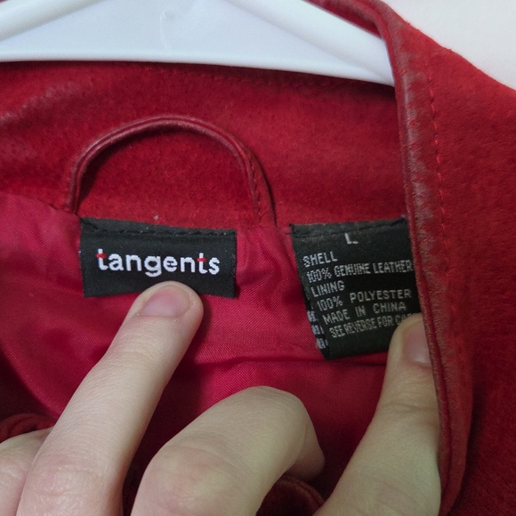 Vintage 90s Y2k Tangents Suede Leather Vest - Picture 5 of 14